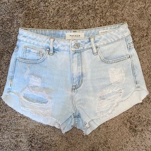 Denim High-Rise Festival Shorts